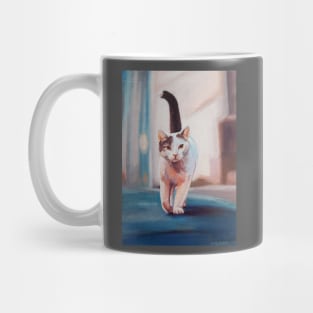 Cat on the Prowl painting Mug